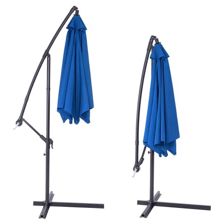 Sonnenschirm Aluminium 330 cm blau