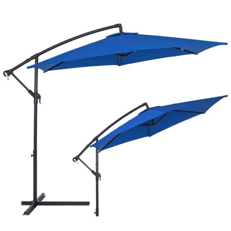 Sonnenschirm Aluminium 330 cm blau