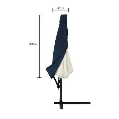 Sonnenschirm Aluminium 330 cm blau