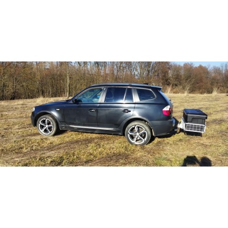 AM Univerzální homologovaný nosič s 20cm ohrádkou + pákový sklopný rychloupínák